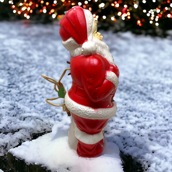 Vintage 1968 Empire Blow Mold Santa Claus Christmas Tabletop 13" Working READ - Picture 5 of 13